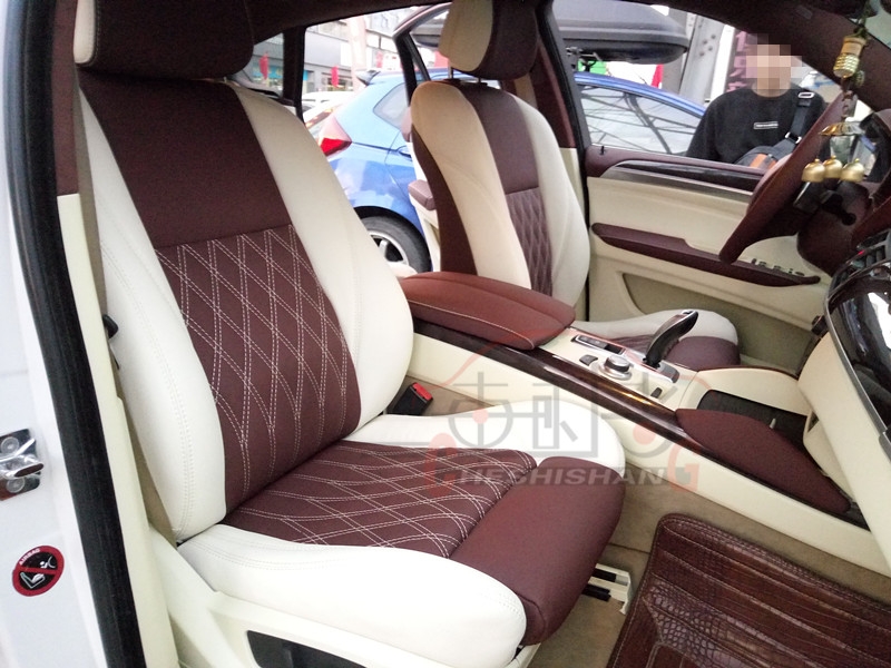 【汽車內(nèi)飾改裝】寶馬X6汽車內(nèi)飾個(gè)性改裝，鄭州座椅改裝包皮