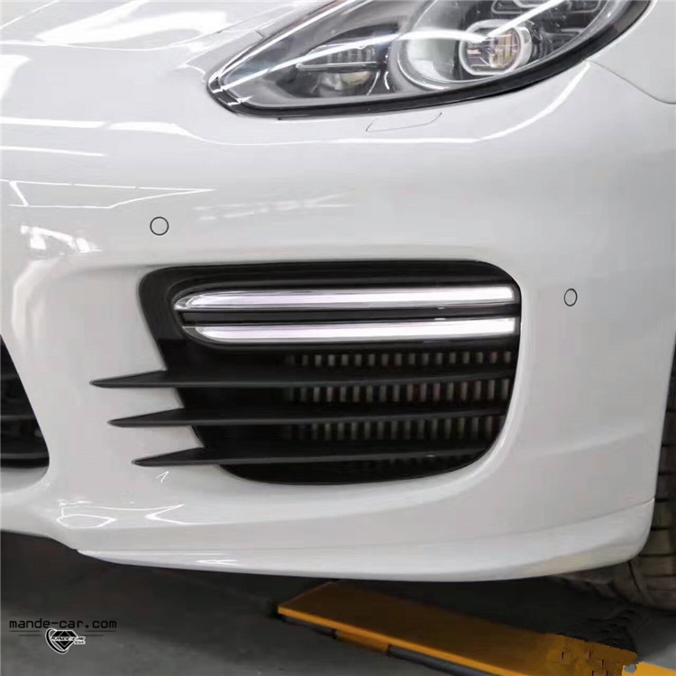 2013-2017保時捷panamera改裝Turbo大嘴前保險杠 碳纖維前唇
