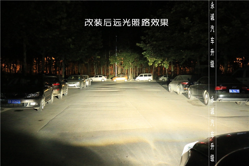 石家莊君威改燈 貝雷帽雙光透鏡+歐司朗5500K氙氣燈+歐司朗安定【永誠汽車】