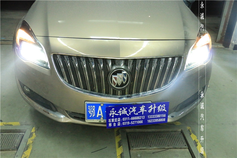 石家莊君威改燈 貝雷帽雙光透鏡+歐司朗5500K氙氣燈+歐司朗安定【永誠汽車】