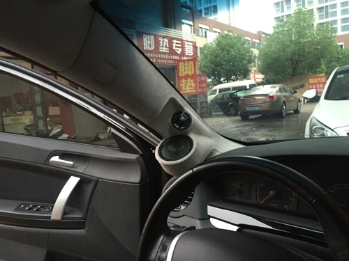 常州至上音樂(lè)名爵6汽車(chē)音響升級(jí)改裝德國(guó)佛倫詩(shī)三分頻