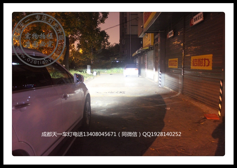 成都XT5車(chē)燈改裝升級(jí)海拉雙光透鏡LED日行燈