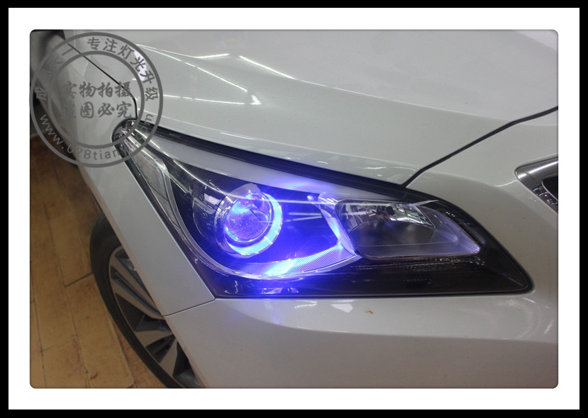 成都名圖改裝車燈升級氙氣燈LED日行燈雙光透鏡