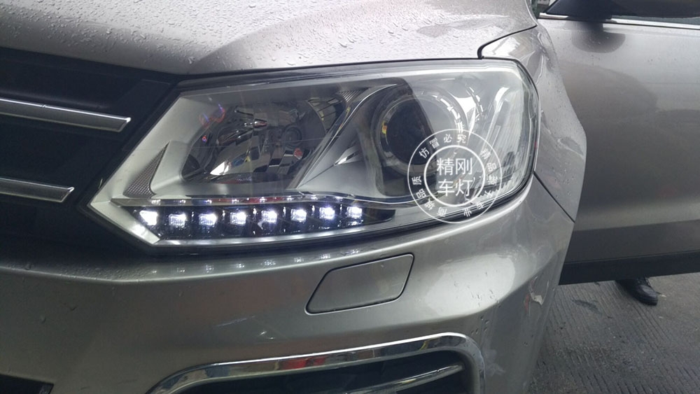 【廣州炫瀾車燈】眾泰T600升級精剛海拉5雙光透鏡+精剛安定器