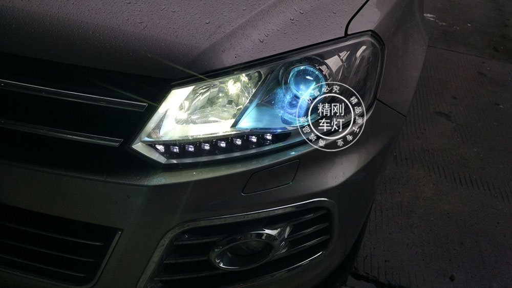 【廣州炫瀾車燈】眾泰T600升級精剛海拉5雙光透鏡+精剛安定器