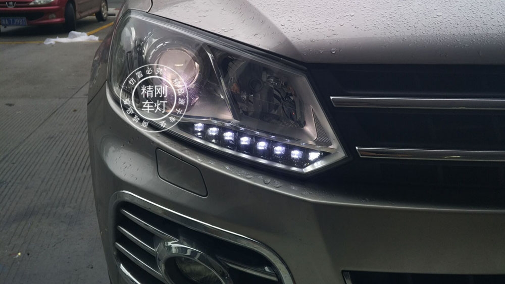 【廣州炫瀾車燈】眾泰T600升級精剛海拉5雙光透鏡+精剛安定器