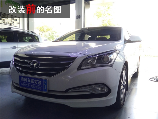 現(xiàn)代名圖大燈升級(jí) 中山歐司朗氙氣大燈套裝改裝