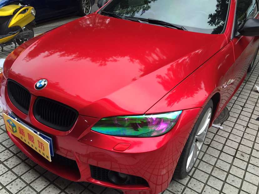 成都全車改色寶馬3系車身改色貼膜寶馬全車改色
