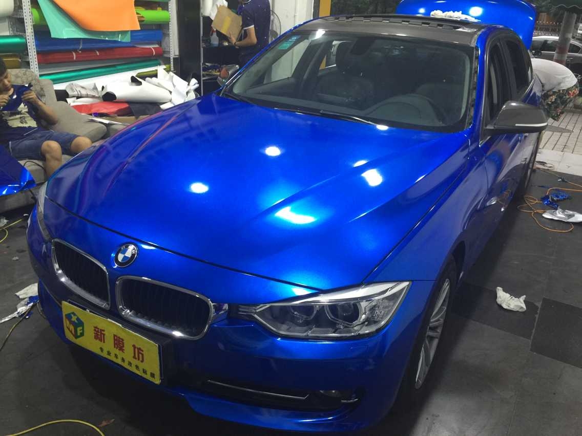 成都全車改色寶馬3系車身改色貼膜寶馬全車改色