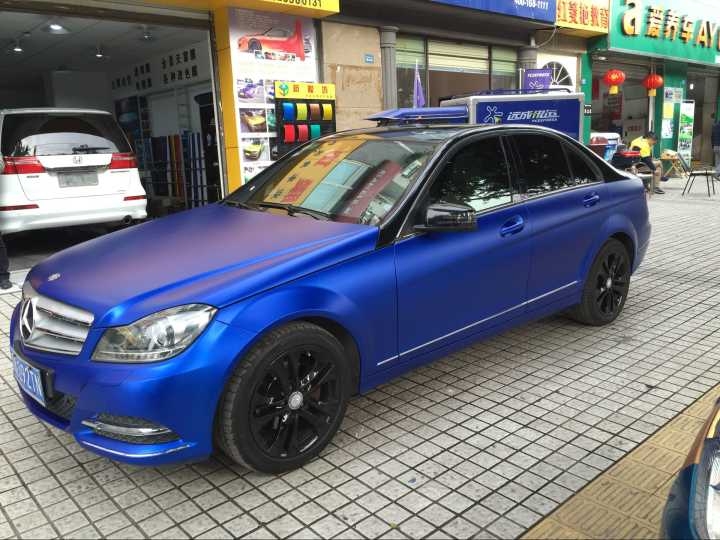 成都車身貼膜改色奔馳全車貼膜改色
