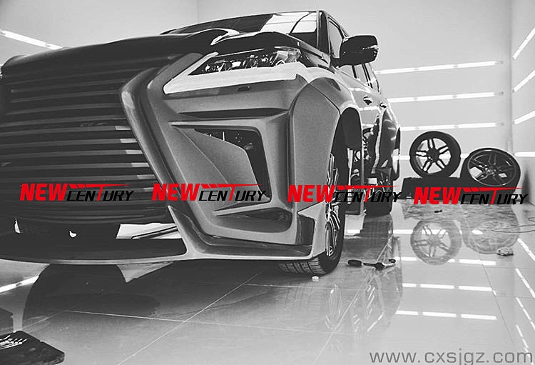 2015款新款雷克薩斯LX570改裝VERGE寬體大包圍 前杠葉子板中網(wǎng) 后杠排氣