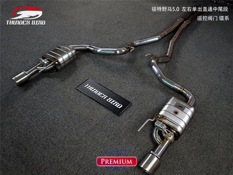 福特野馬5.0L thunder bird雷鳥(niǎo)中尾左右單出閥門排氣管
