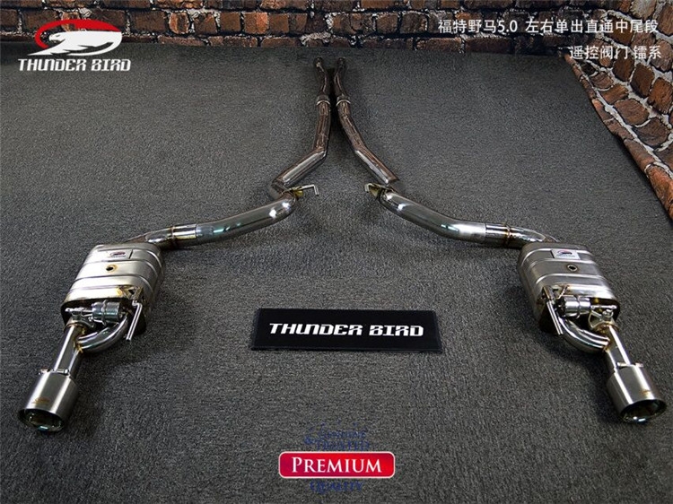 福特野馬5.0L thunder bird雷鳥(niǎo)中尾左右單出閥門排氣管