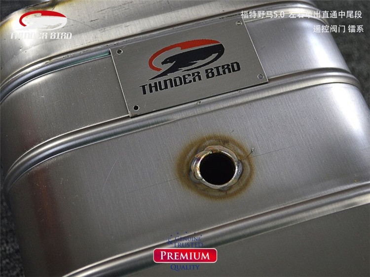福特野馬5.0L thunder bird雷鳥(niǎo)中尾左右單出閥門排氣管