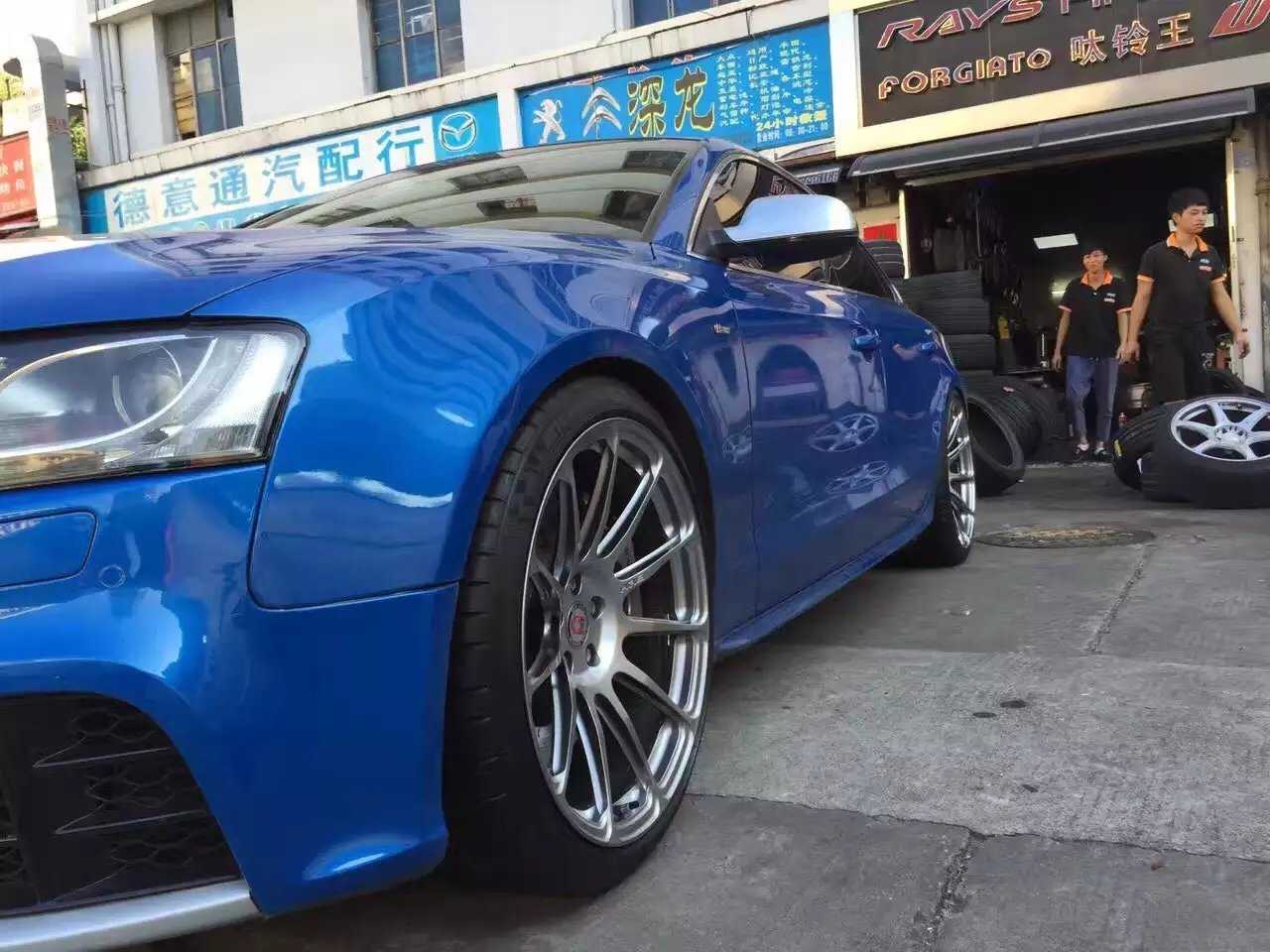 奧迪，換 HRE 完工！正品 HRE 的魅力。