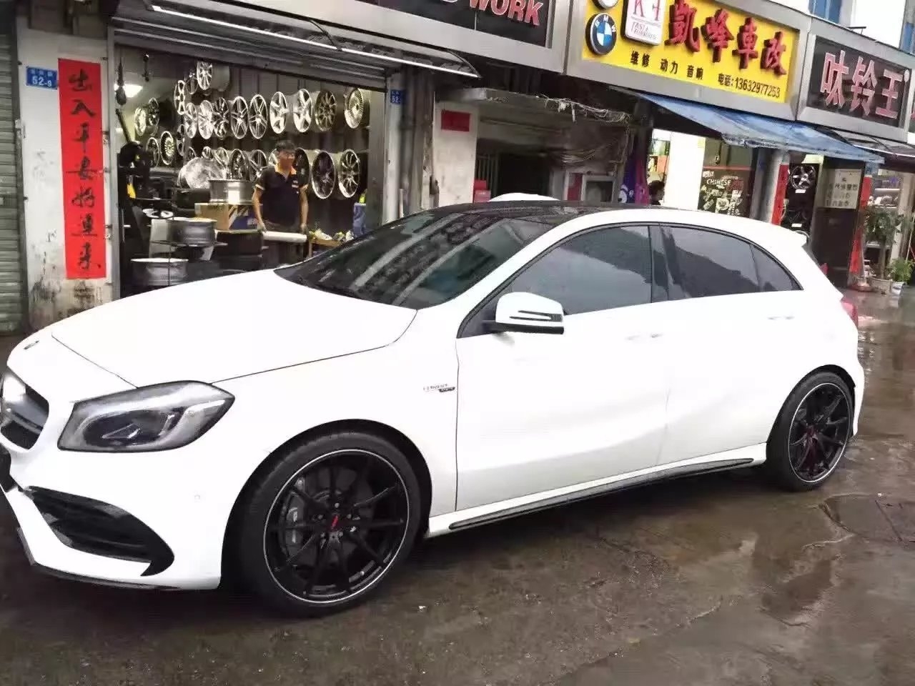 奔馳 完工，上G25 19寸！