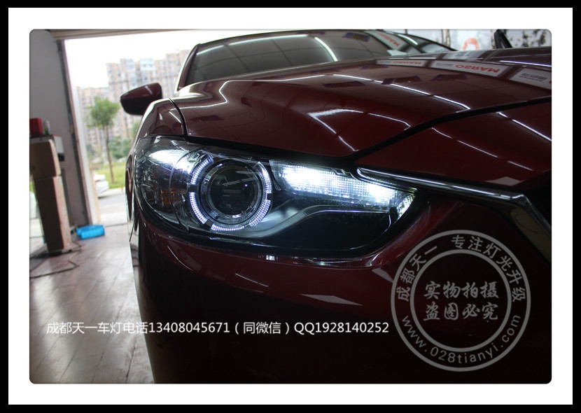 成都阿特茲車燈升級改裝高配LED日行燈總成