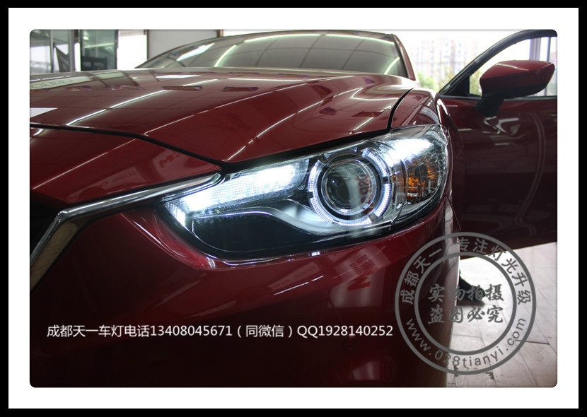 成都阿特茲車燈升級改裝高配LED日行燈總成