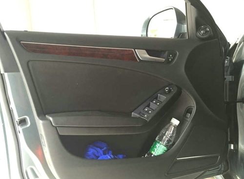 常州至上音樂奧迪A4L汽車音響改裝簡單升級(jí)德國佛倫詩喇叭
