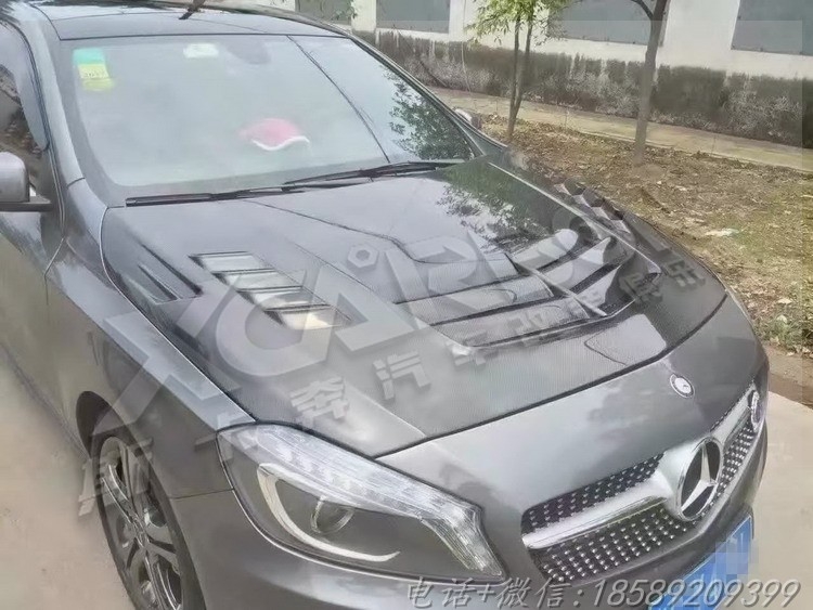 奔馳A級(jí)A180 A200 A250 A260 A45改裝AMG款碳纖維引擎蓋/機(jī)蓋