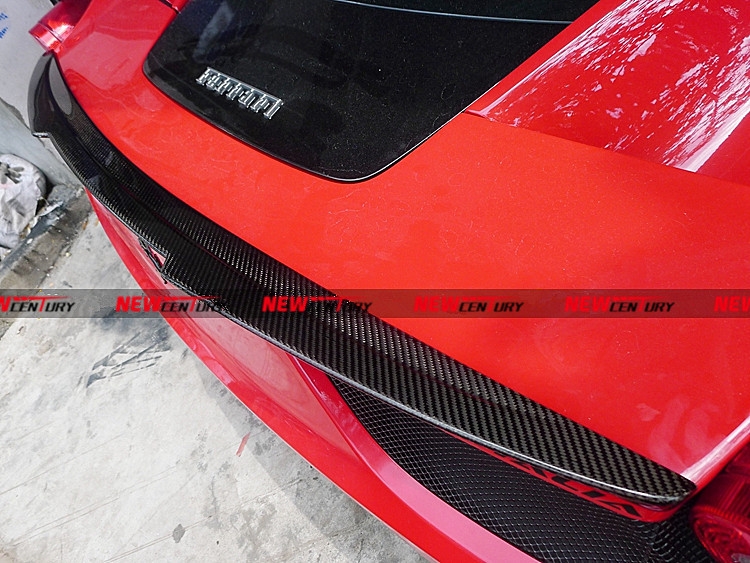 法拉利458改裝碳纖維尾翼 Ferrari458new century 壓小尾翼尾箱蓋
