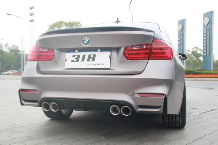 寶馬328改裝M3包圍6件套，全車啞光金屬戰(zhàn)斗灰