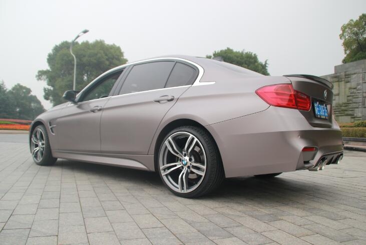 寶馬328改裝M3包圍6件套，全車啞光金屬戰(zhàn)斗灰