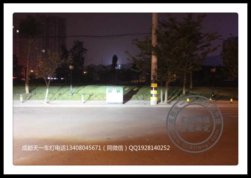 成都路虎發(fā)現(xiàn)神行車燈改裝升級海拉雙光透鏡歐司朗氙氣燈