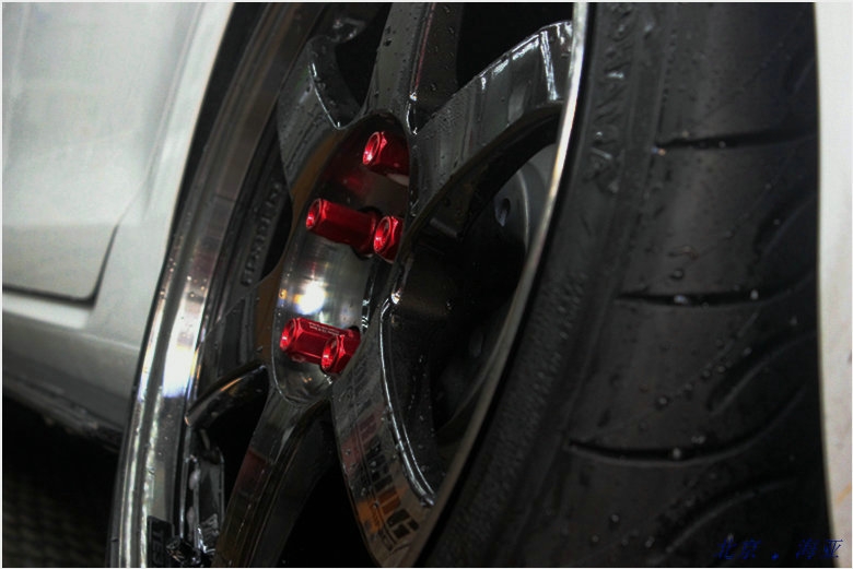 高爾夫 MK7 7GTI 改裝RAYS TE37SL PW 18寸鍛造輪轂 橫濱AD08R半熱熔輪胎