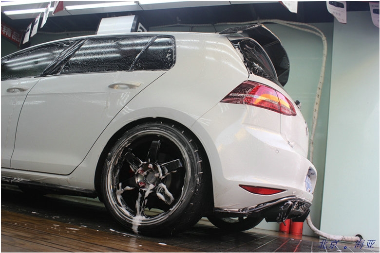 高爾夫 MK7 7GTI 改裝RAYS TE37SL PW 18寸鍛造輪轂 橫濱AD08R半熱熔輪胎