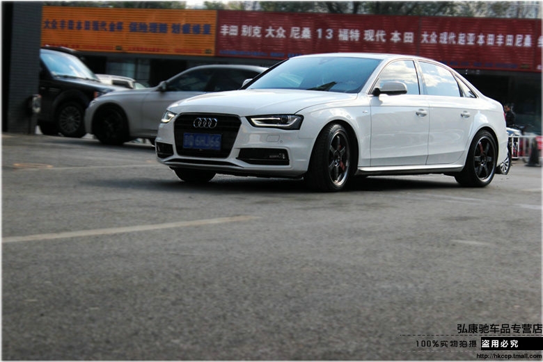 奧迪A4L 意大利brembo GT6 355打孔通風(fēng)浮動碟全原裝 RAYS TE37SL PG 18寸鍛造輪轂