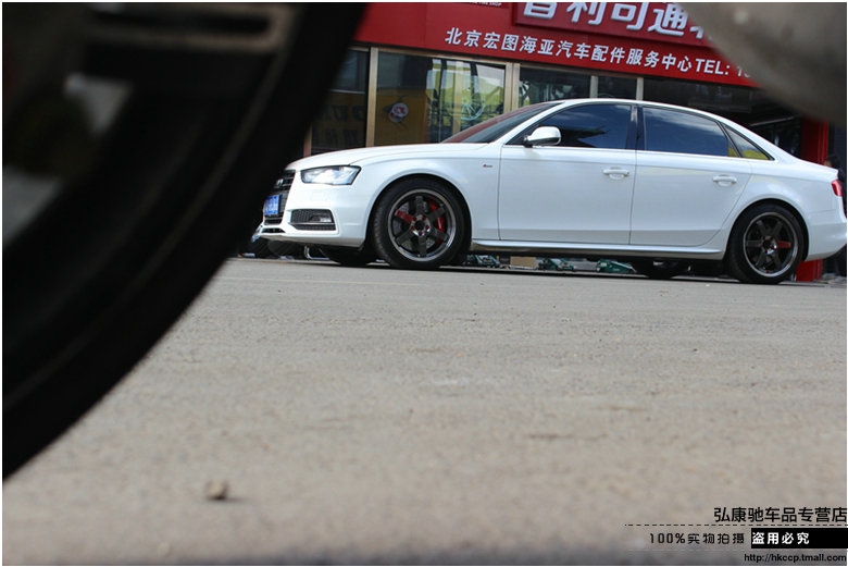 奧迪A4L 意大利brembo GT6 355打孔通風(fēng)浮動碟全原裝 RAYS TE37SL PG 18寸鍛造輪轂