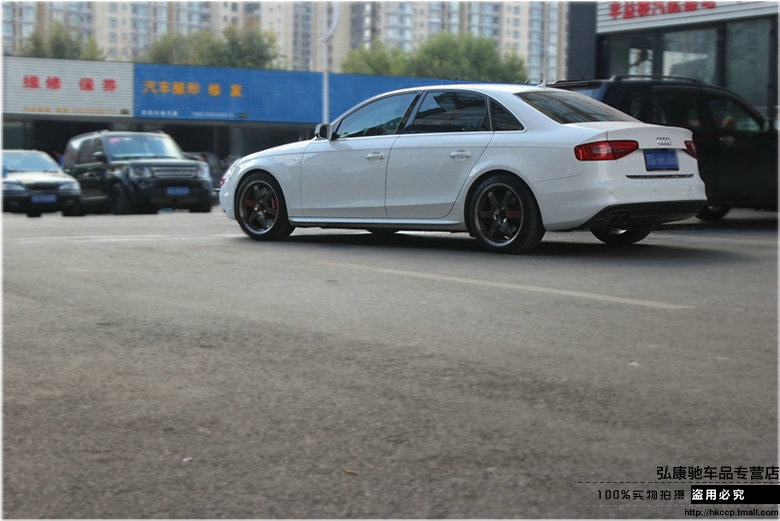 奧迪A4L 意大利brembo GT6 355打孔通風(fēng)浮動碟全原裝 RAYS TE37SL PG 18寸鍛造輪轂