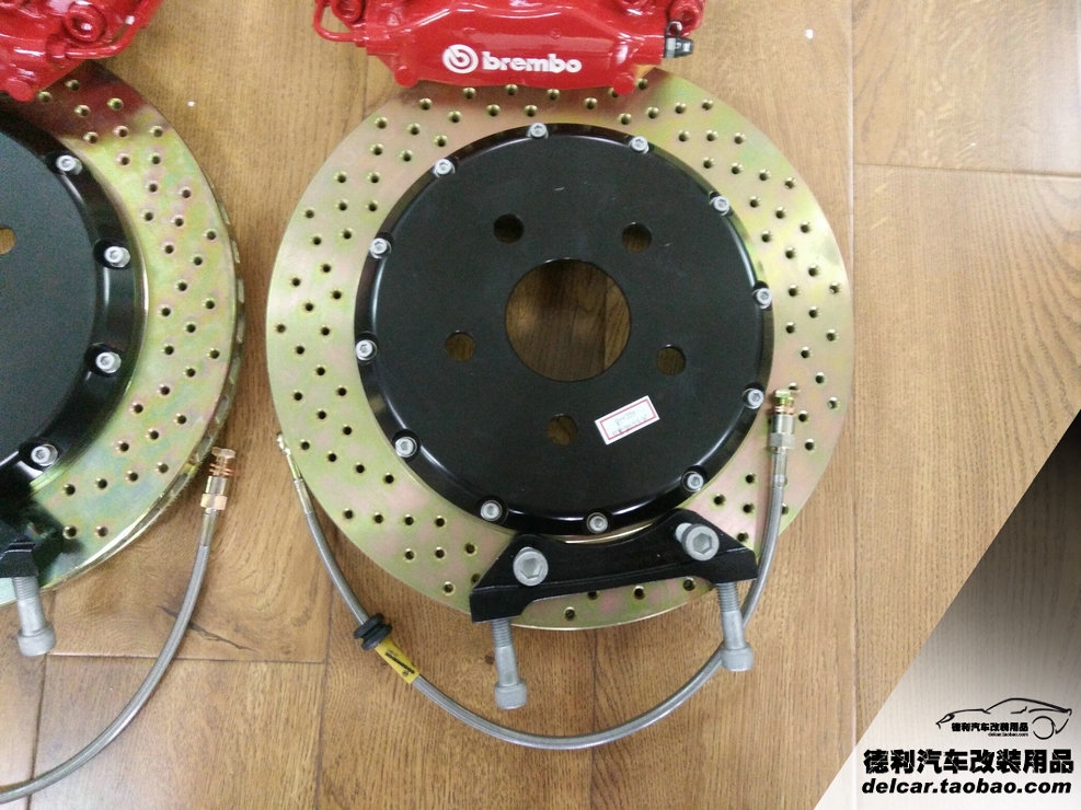 大連改裝JEEP改裝Brembo前6后4鮑魚剎車