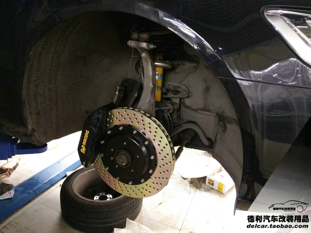 大連改裝奧迪A6L改裝B12避震AP7040剎車