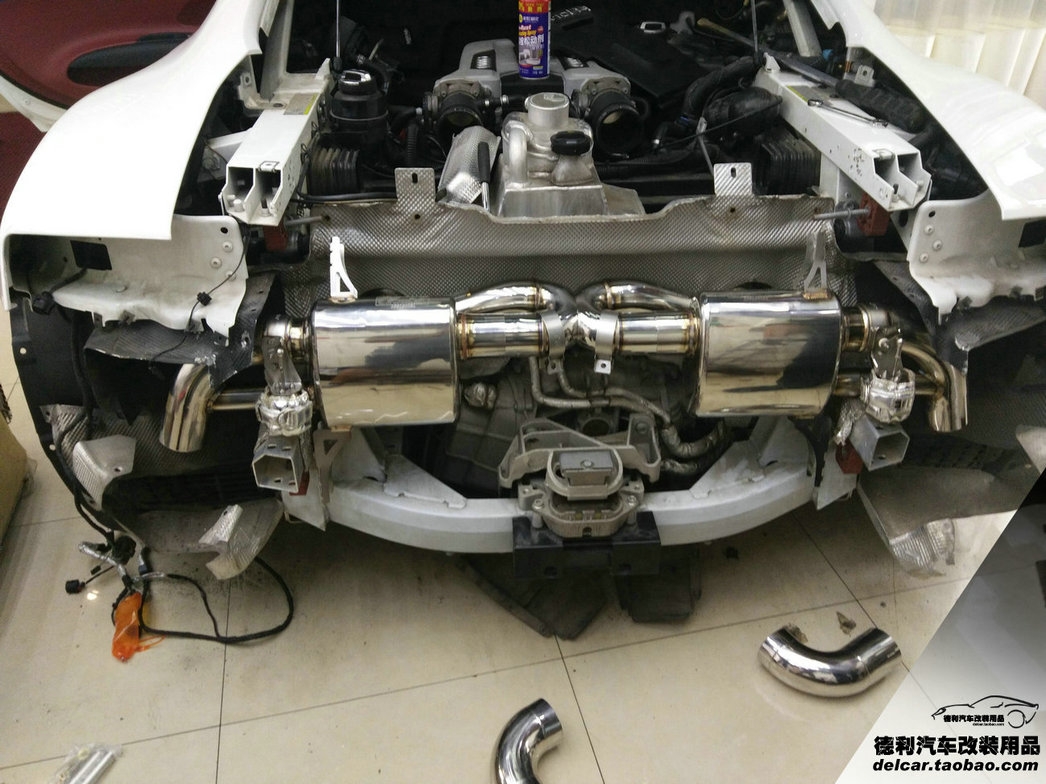 大連汽車改裝奧迪R8改裝IPE排氣
