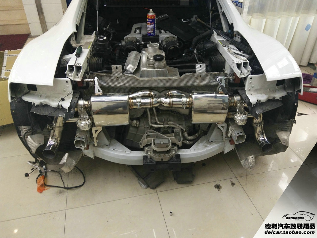 大連汽車改裝奧迪R8改裝IPE排氣