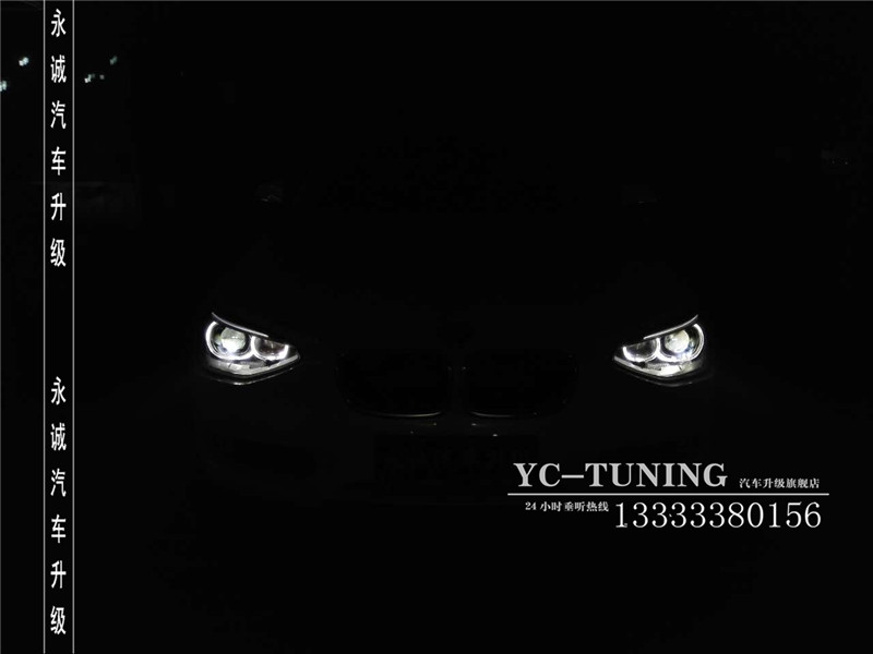 【永誠(chéng)汽車】石家莊寶馬一系改燈，氙氣前大燈，原廠日行燈