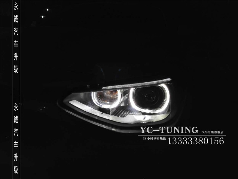 【永誠(chéng)汽車】石家莊寶馬一系改燈，氙氣前大燈，原廠日行燈