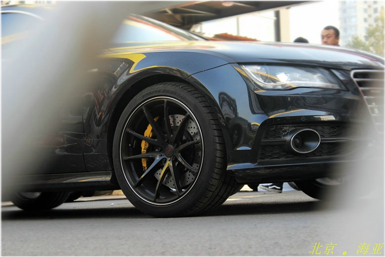 奧迪A7 改裝日本RAYS G25 20寸鍛造輪轂 意大利brembo GT6全原裝剎車套件