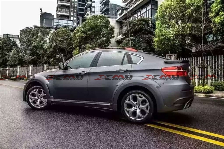 寶馬X6 E71 X6M改裝HAMANN寬體大包圍前杠 后杠 EVO方口排氣管