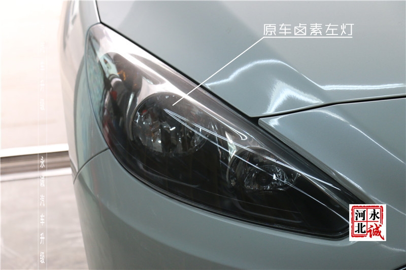 石家莊標致308改前大燈 升級氙氣燈【永誠汽車】