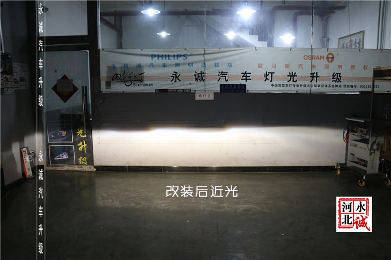 石家莊標致308改前大燈 升級氙氣燈【永誠汽車】