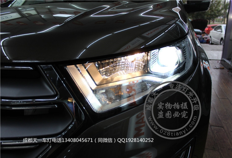 成都銳界車燈改裝升級原裝Q5海拉雙光透鏡LED日行燈