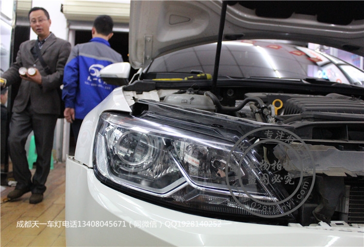 成都福特銳界車燈改裝原裝海拉雙光透鏡日行燈總成