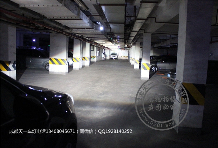 成都斯巴魯森林人車燈改裝海拉透鏡歐司朗FOG霧燈
