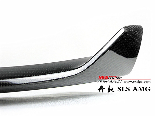 新款奔馳SLS AMG R197改裝碳纖維小包圍 Renntech前唇下巴大包圍