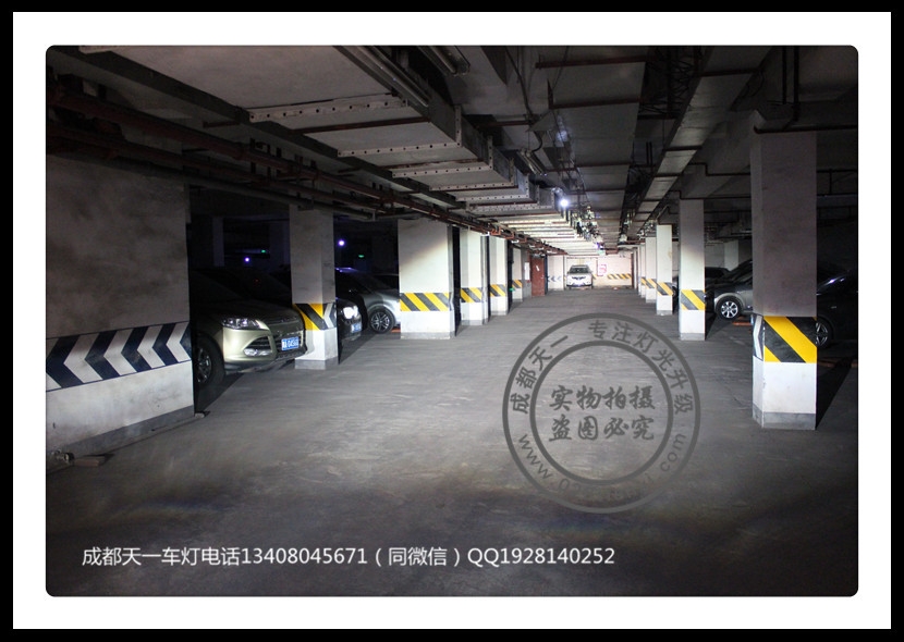 成都奇駿車燈改裝升級(jí)歐司朗氙氣燈LED日行燈總成成都天一車燈