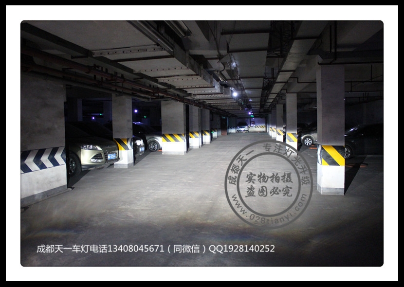 成都奇駿車燈改裝升級(jí)歐司朗氙氣燈LED日行燈總成成都天一車燈