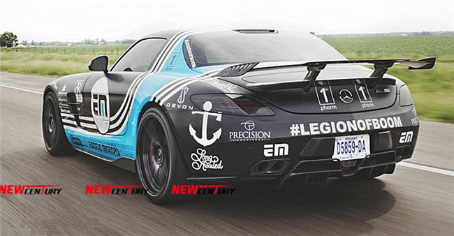 奔馳SLS AMG碳纖維尾翼 奔馳R197改裝Renntech定風(fēng)翼 側(cè)裙下護(hù)板